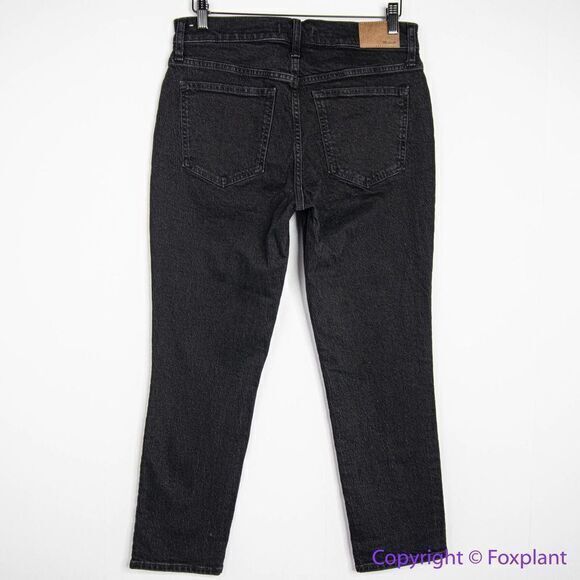NEW Madewell The Mid-Rise Perfect Vintage Jeans Clean Black Wash, 26 - Picture 8 of 15